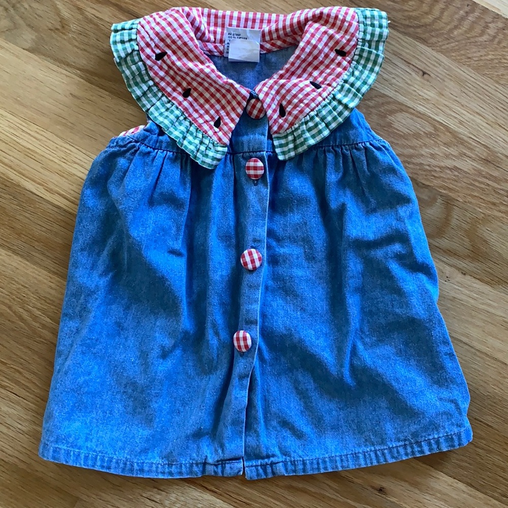 Baby Girl 24m Denim Watermelon Top